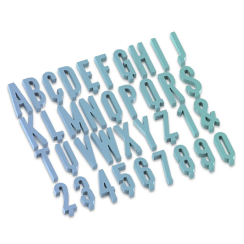 

Alphabet Crystal Epoxy Resin Mold English Letters Number Pendant Silicone Mould