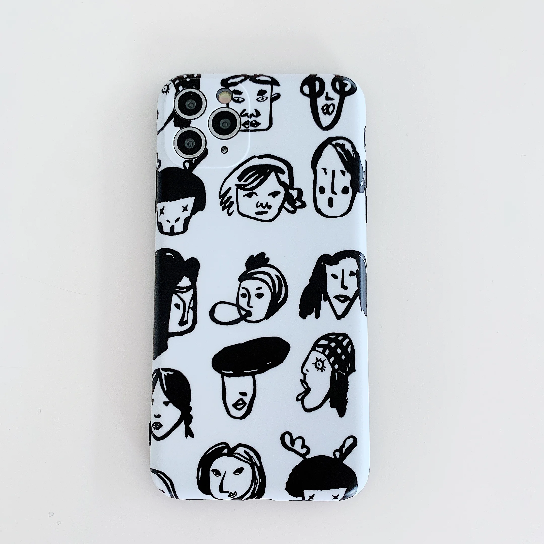 

Simple and trendy sketch retro pattern fun phone case for iPhone 11 pro MAX Xs MAX Xr X 7 8 plus soft back cover