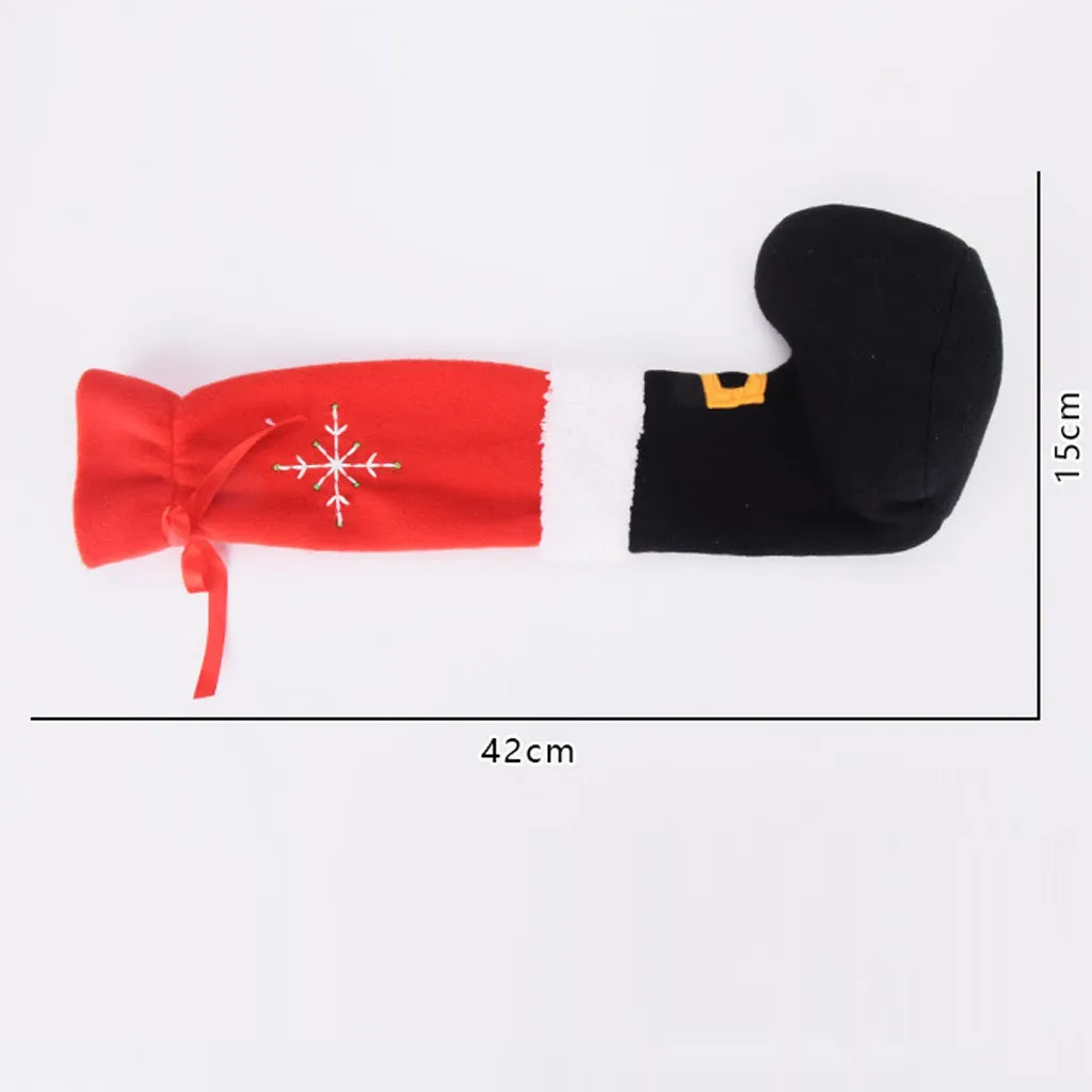 4 шт. рождественские Чехлы для ног на стул вечерние украшения стола дома 2020|Чехлы