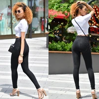 four ways stretchable melody black stitch high waist denim jeans woman autumn sexy high elastic skinny jeans for women trousers