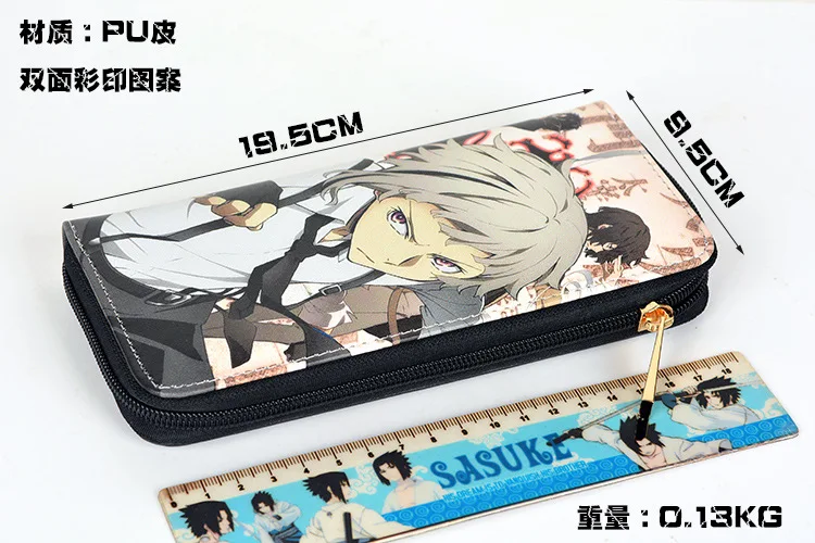 Длинный кошелек из искусственной кожи для косплея бродячих собак Bungo мультяшный