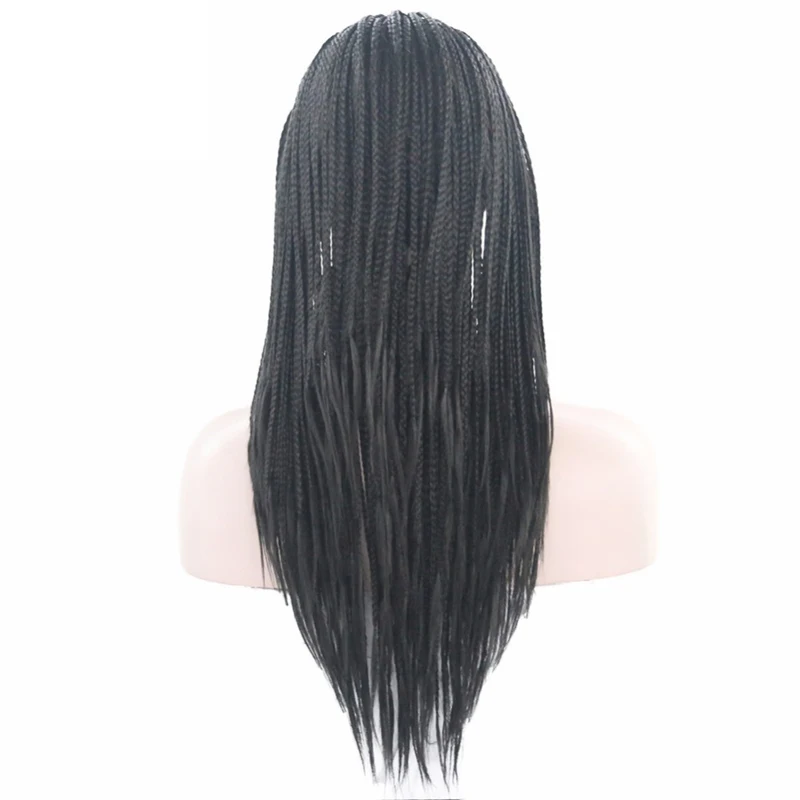 Парик черный харизма высокотемпературные волосы синтетический парик на сетке