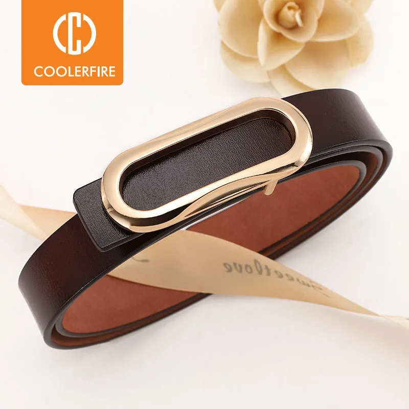 

Women Belts Fashion Slim Dress Genuine Leahter Belts for Women Simple Classic High Quality Female Strap LB139