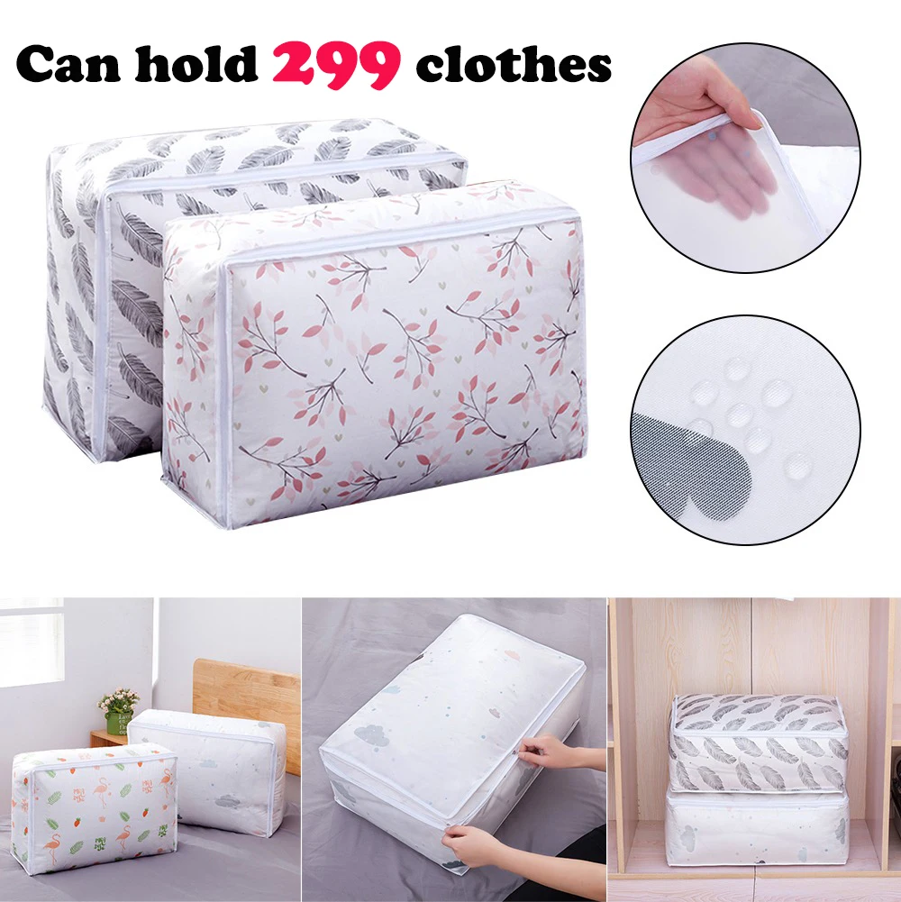 

Clothes Quilt Storage Bag Blanket Closet Sweater Organizer Box Sorting Pouches Cabinet Container Travel Home Dropshipping