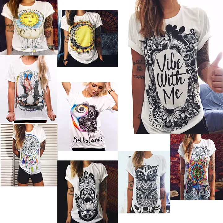 

Women's Clothing 2021 New Summer Women's Shirt Trend Personality T-shirt Top Women Top Woman T-shirts Blouses Graphic Tee