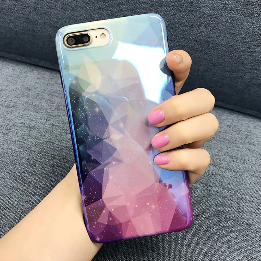 Gradient Diamond Soft TPU Case For iPhone XS MAX XR X 8 7 6 6S Plus Glitter Crystal Sky Star Back Cover Coque Huawei P30 Pro |