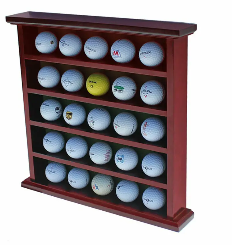 

Витрина для мяча для гольфа чехол для настенного шкафа, без двери, вмещает 25 шариков