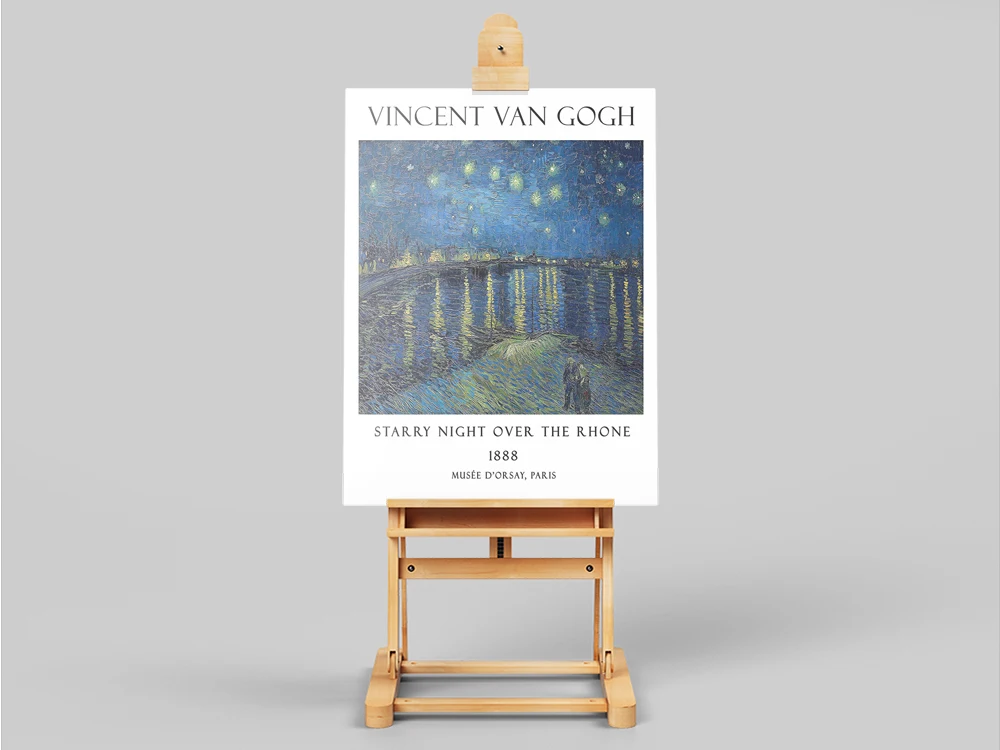 Ван Гога оливковая фотография Звездная ночь над Rhone выставочные плакаты галерея