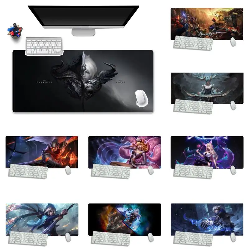 

League of Legends LOL Customized laptop Gaming Desk Table Protect Game Office Work Mouse Mat pad X XL Non-slip Laptop Cushion