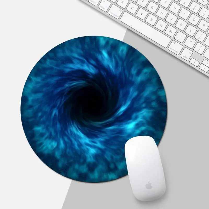 

Black hole Beautiful Anime Mouse Mat Desk Table Protect Game Office Work Round Mouse Mat pad XL Non-slip Laptop Cushion