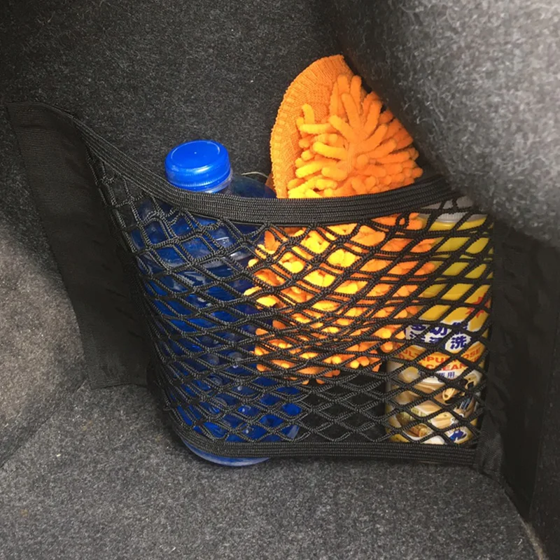Pocket Holder Car Trunk Storage Bag Mesh Net Auto Luggage Organizer For Solaris ix35 i20 i30 i40 HYUNDAI Tucson CRETA Santa fe | Автомобили