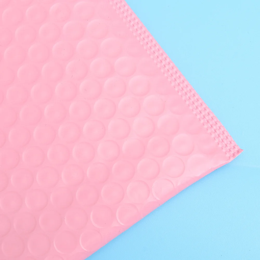 

50pcs Practical Bubble Storage Bag Shockproof Express Delivery Packaging Bag Bubble Pouch for Home Shop Office (Pink, 20x15cm)