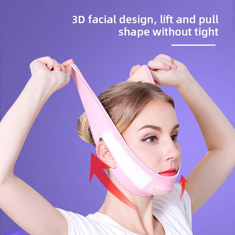 V-Line Lift Up Маска для подбородок шея тонкий ремешок похудения против морщин тонкая