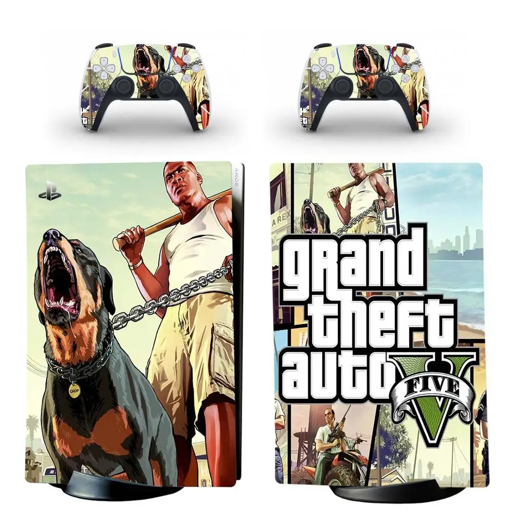 Стикер Grand Theft Auto V GTA 5 PS5 стикер для консоли PlayStation и контроллеров | Электроника