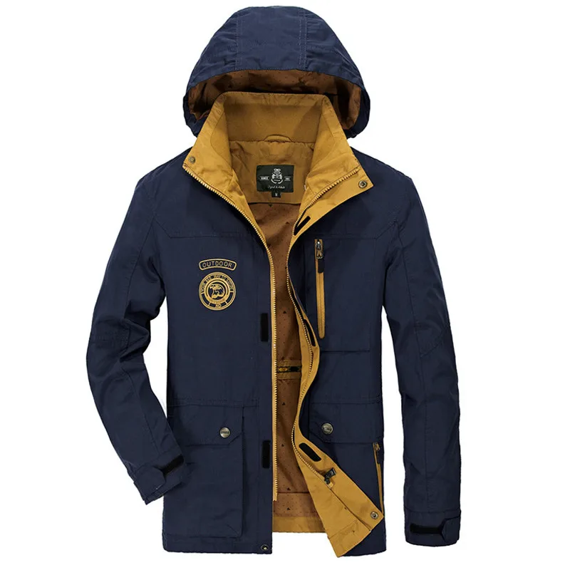 Брендовая мужская осенняя куртка армейская военная зимняя повседневная с