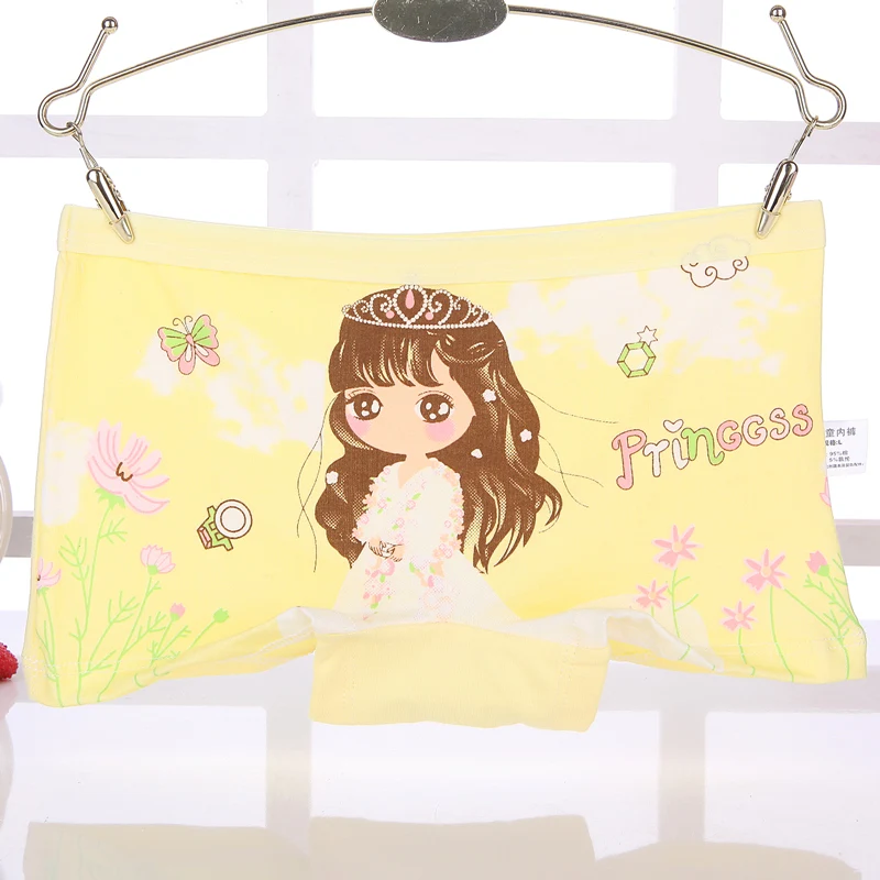 4 шт./лот модные Girls'Underwear Нижнее белье для девочек с рисунками из мультфильмов