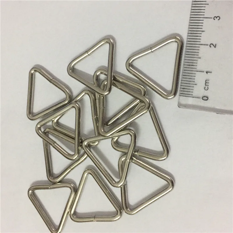 10 шт. 20 мм 7/8 &quotв серебристом металлическом треугольнике форма пряжка сумка лямки