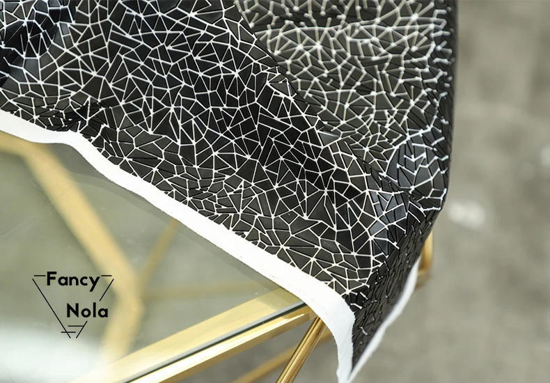 Оригинальные осколки ПВХ 3D стерео дизайнерская ткань специальная Складная