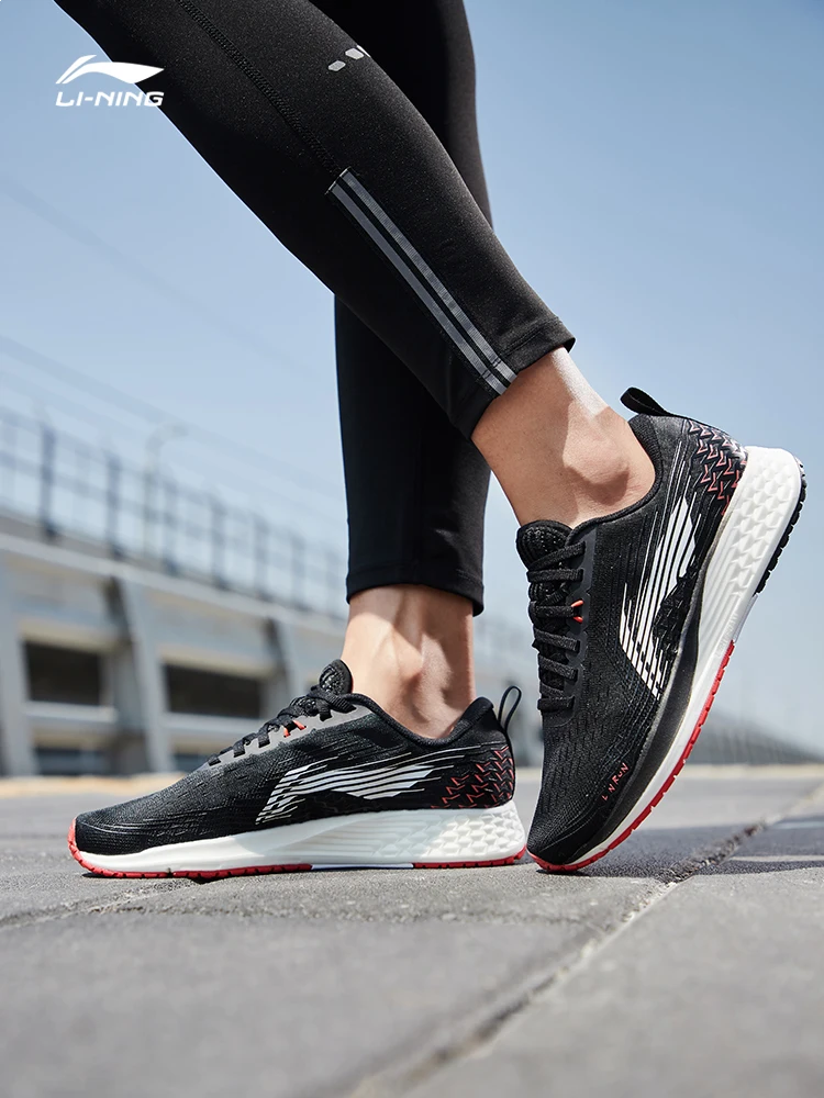 Li-Ning, Женская Базовая гоночная обувь, светильник, обувь для бега, марафон, ТПУ, поддерживающая подкладка, спортивная обувь, кроссовки ARBP046 SAMJ19