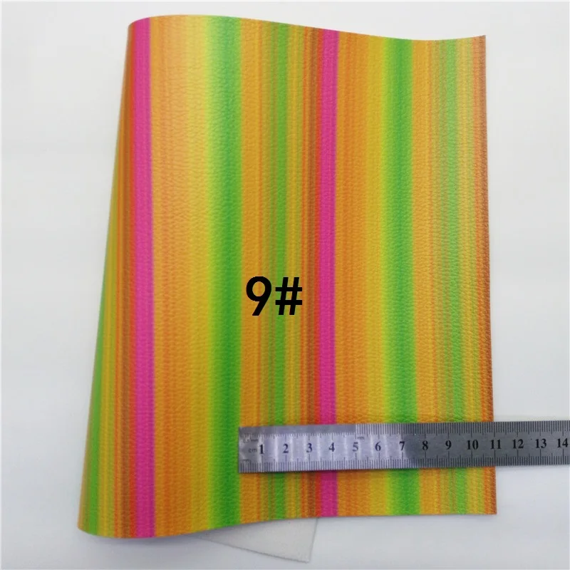 Радужная синтетическая кожа текстурированная личи искусственная тканевые листы