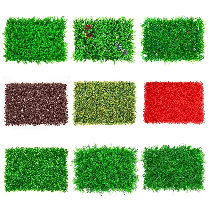 

40x60CM Artificial Turf Plant Lawn Board Plastic Lawn Enclosure False Decorative Wall Home Garden Outdoor Interior Decoration