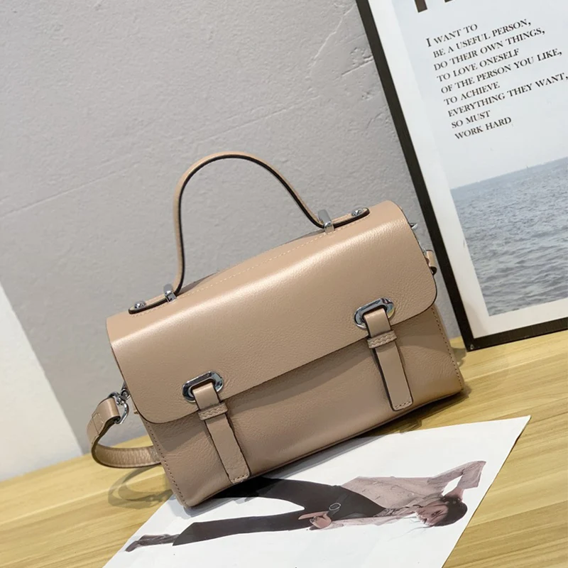 

BRIGGS Fashion Women Tote Bag 100% Genuine Leather Handbags High Quality Female Messenger Crossbody Purse Luxury Shoulder Bags