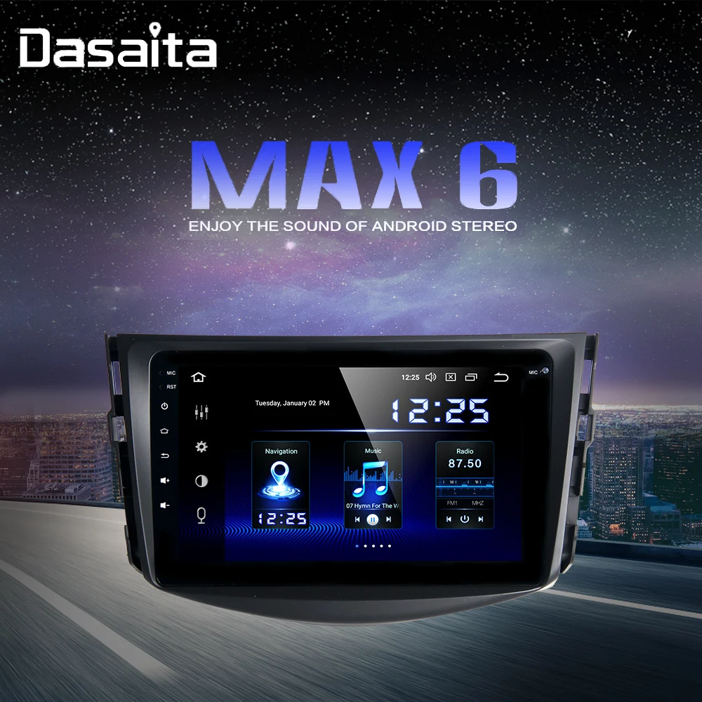 " Android 9,0 Автомобильный мультимедийный плеер для Toyota RAV4 радио 2009 2010 2011 2012 Bluetooth gps-навигатор 1 Din HDMI