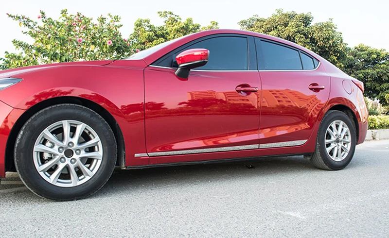 Для Mazda 3 2017 2018 2019 внешний корпус автомобильной двери из нержавеющей стали боковая