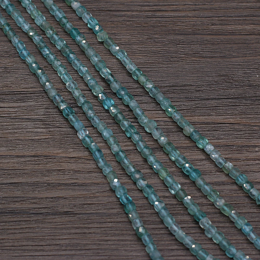 

Natural gemstone semi-gemstone cut irregular square ice phosphorus ash simple fashion beads for DIY Bracelet Neckle Accessories