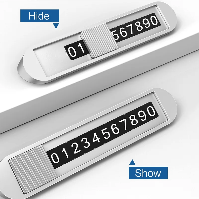 Licheers карта автомобильной временной парковки ABS сплав телефонный номер с