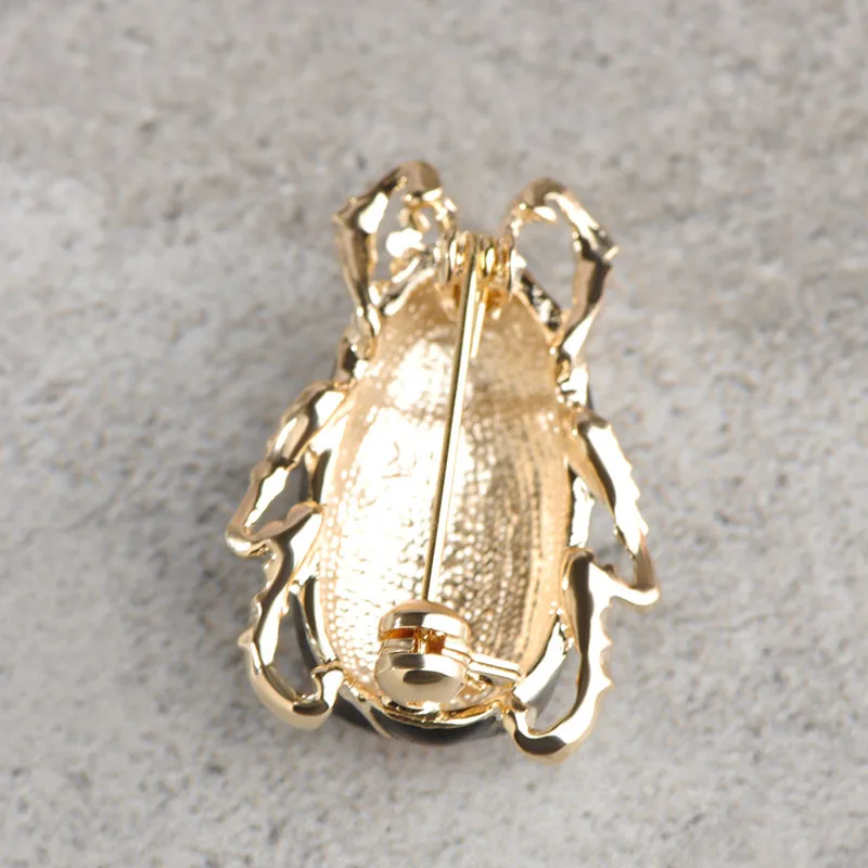 Яркая Золотая зеленая Цикада от OI аксессуары для девочек и детей эмалированная