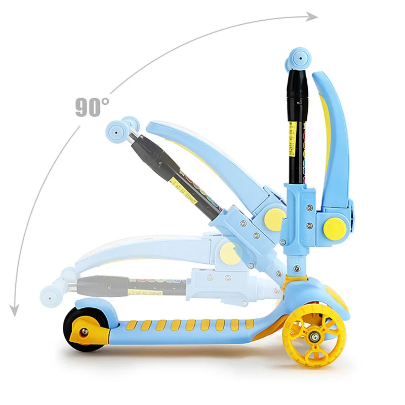 Портативный Детский самокат с 3 колесами модные детские и игрушки подарки
