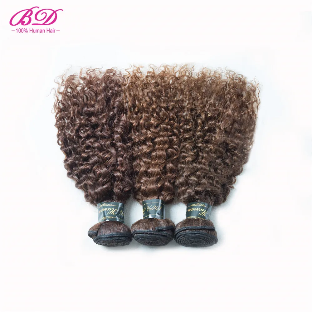 BD Hair кудрявые натуральные человеческие волосы желтые волнистые пучки 3 шт./лот