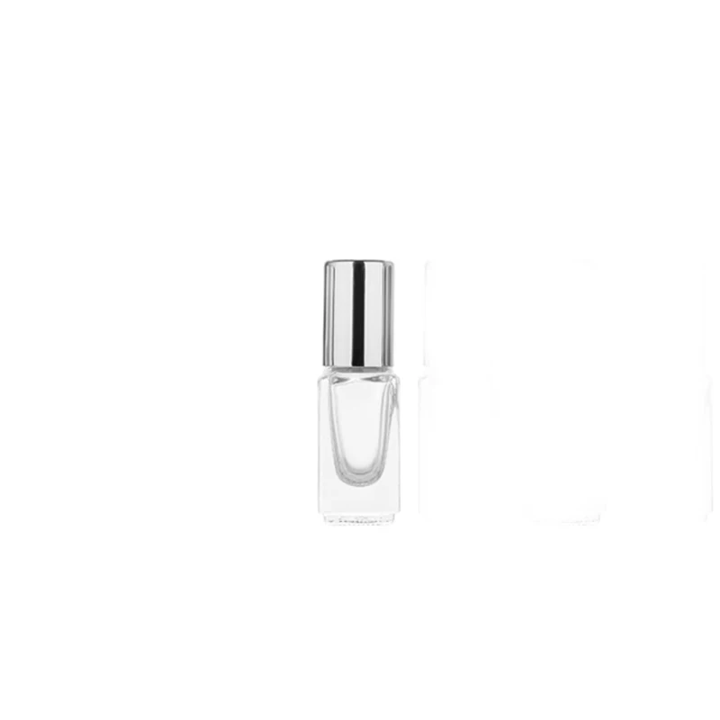sliver MUB-1pc, высокое качество, 3 мл, мини эфирные масла, металлический роликовый шар, стеклянные флаконы для духов, пустые, роликовые, многоразовые - Цвет: sliver