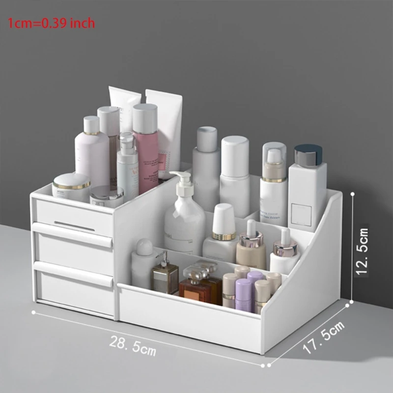 

Makeup Organizer Box Plastic Cosmetic Holders Drawers Container Storage Drawer