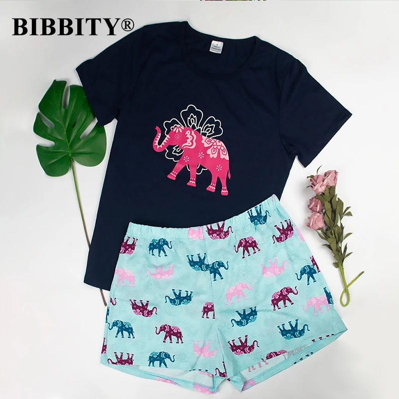 женская пижама хлопок для женщин с коротким рукавом мультяшная хлопковые пижамы