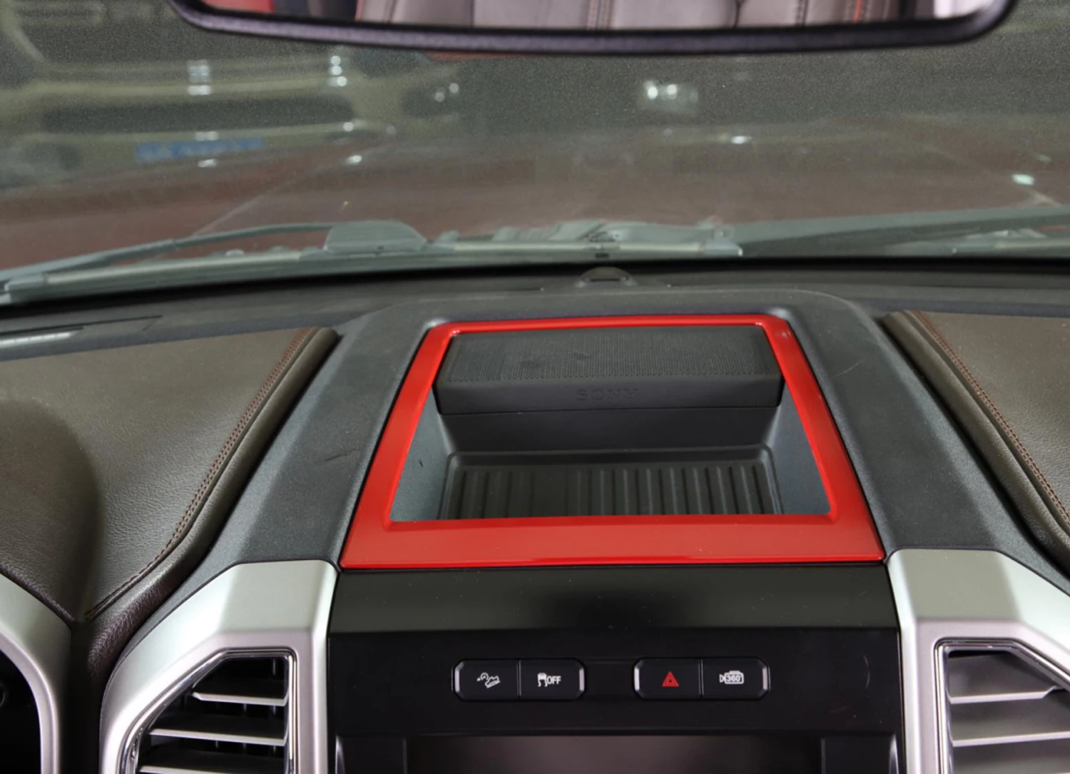 

Center Console Storage Box Decorative Frame Sticker Decal Cover for Ford F150 2015 2016 2017 2018 2019 2020 Car Interior Styling