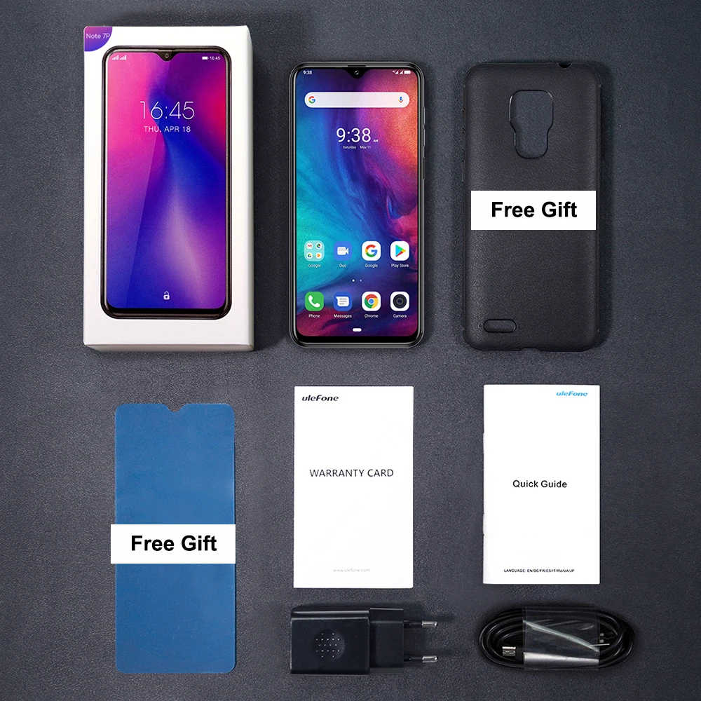 Смартфон Ulefone Note 7P Android 9.0 4 ядра 3 Гб + 32 ГБ 6.1&quot 3500 мАч 2019|Смартфоны| |