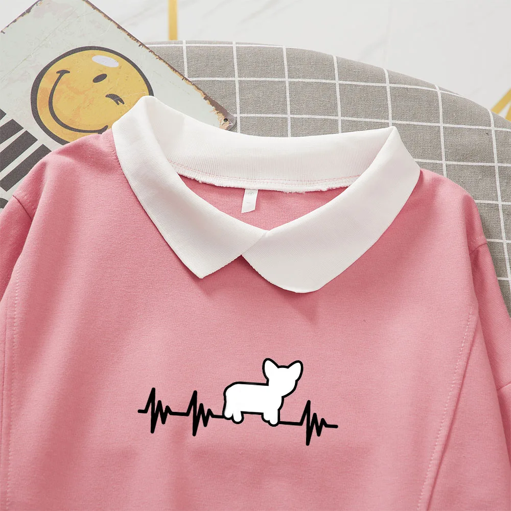 Cartoon Print Hoodie Animal Aesthetic Clothes Oversized Tracksuit Women Casual Loose Ulzzang Sweetshirt for Girls Winter Tops