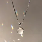 Модное ожерелье с кристаллами, круглое ожерелье с подвеской из опала, женское ожерелье с шестиугольным кристаллом, подарок, 2021 Новое эстетическое ювелирное изделие