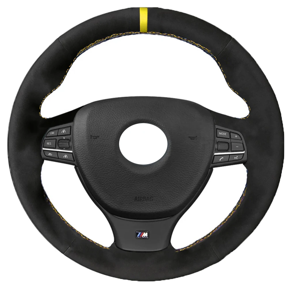 

Hand sewn steering wheel cover in leather for BMW M Sport F10 F11 (travel version) F07 F12 f13 F06 F01 F02 M5