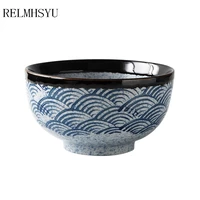 1pc relmhsyu japanese style ceramic big noodle soup eating bowl restaurant household tableware