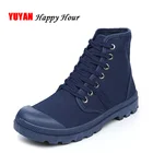 Новые Модные ботильоны женская парусиновая обувь с жесткой подошвой Нескользящие женские ботинки женская брендовая обувь с крутым дизайном размера плюс 42 ZH2896