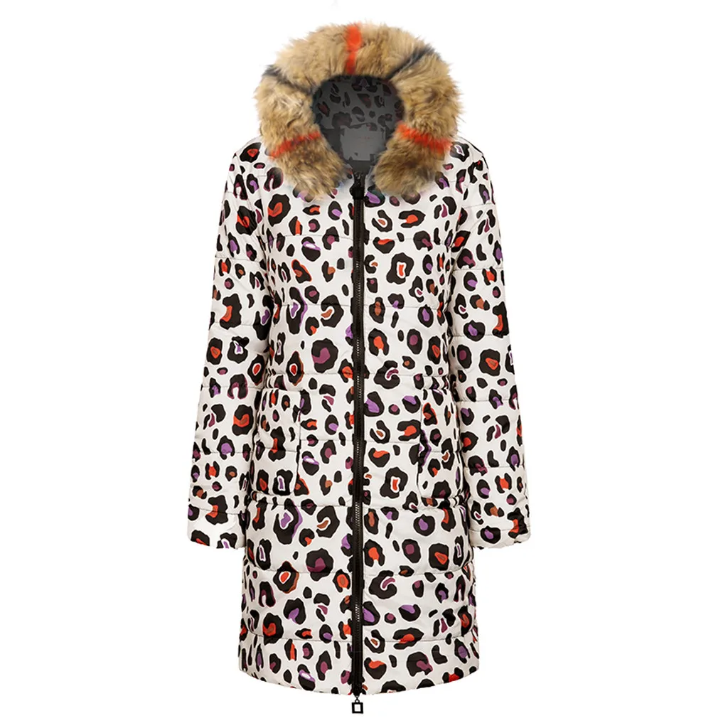 Женское зимнее длинное пуховое пальто SAGACE из хлопка с капюшоном стеганая куртка