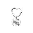 Вдохновляющий брелок из нержавеющей стали, подарок для ребенка, друга, персонализированное ювелирное изделие, подарок на выпускной с гравировкой слов