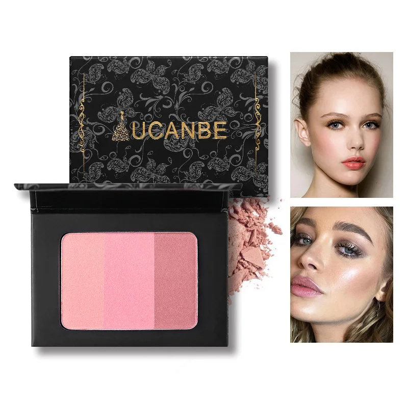 Фирменная Новинка румяна для макияжа палитра румян 3 цвета Длительное Действие