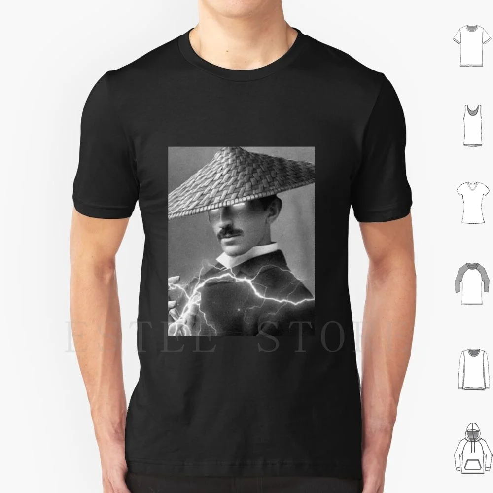 

Хлопковая футболка с принтом Mortal Kombat Tesla, Никола Tesla, николатесла, Mortalkombat