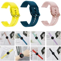 silicone original 20mm band strap for samsung galaxy watch active 2 4044mm 3 41mm smartwatch wristband for huawei gt 2 42mm