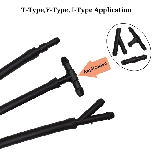 

T/Y/I Splitter Tube Connectors Car Fluid Pump Water Hose connectors Windshield Nozzles Hose Connector Splitter Pipe Fittings