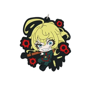 Брелок с резиновым ремешком в стиле аниме Таня зло